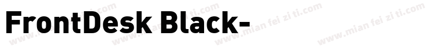 FrontDesk Black字体转换